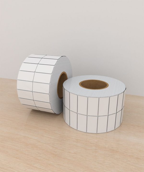 Etiquetas Papel 2×1 pulg, 2 columna, core 3, 10000 etiquetas