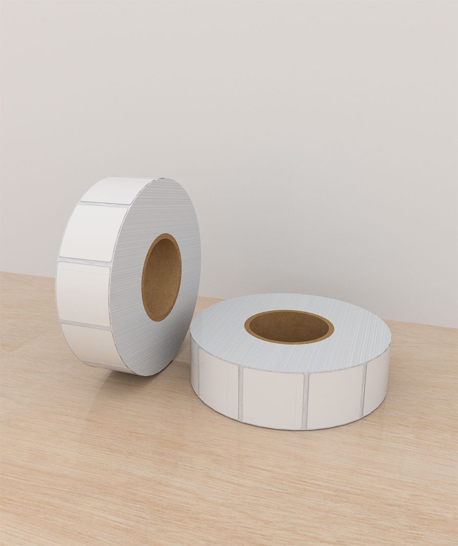 Etiquetas Papel 2×2 pulg, 1 columna, core 3, 2000 etiquetas