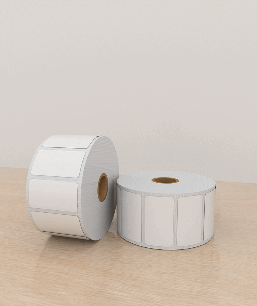 Etiquetas Papel 2.25×1.25 pulg, 1 columna, core 1, 1000 etiquetas