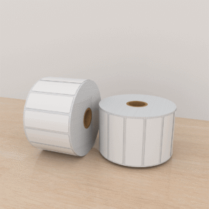 Etiquetas Papel 3×1 pulg, 1 columna, core 1, 1500 etiquetas