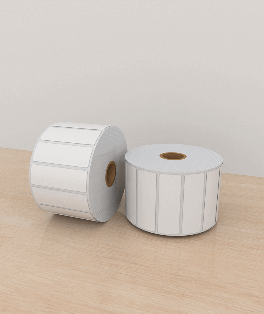 Etiquetas Papel 3×1 pulg, 1 columna, core 1, 1500 etiquetas