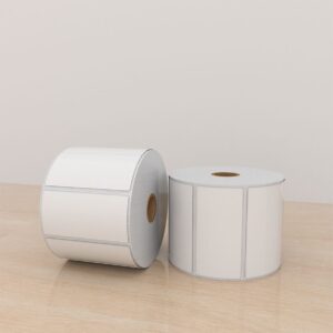 Etiquetas Papel 4×2 pulg, 1 columna, core 1, 1000 etiquetas