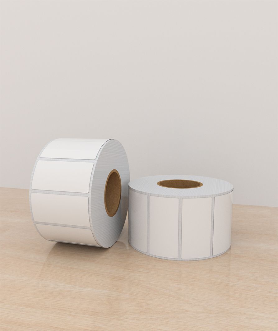 Etiquetas Papel 4×2 pulg, 1 columna, core 3, 2500 etiquetas