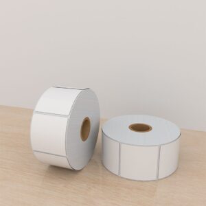 Etiquetas Poliéster 2×2 pulg, 1 columna, core 1, 1000 etiquetas