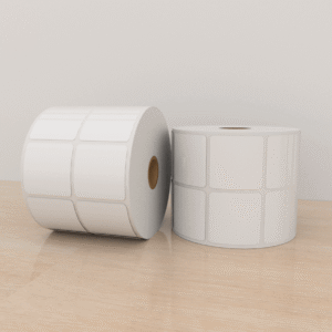 Etiquetas Poliéster 2×2 pulg, 2 columna, core 1, 2000 etiquetas