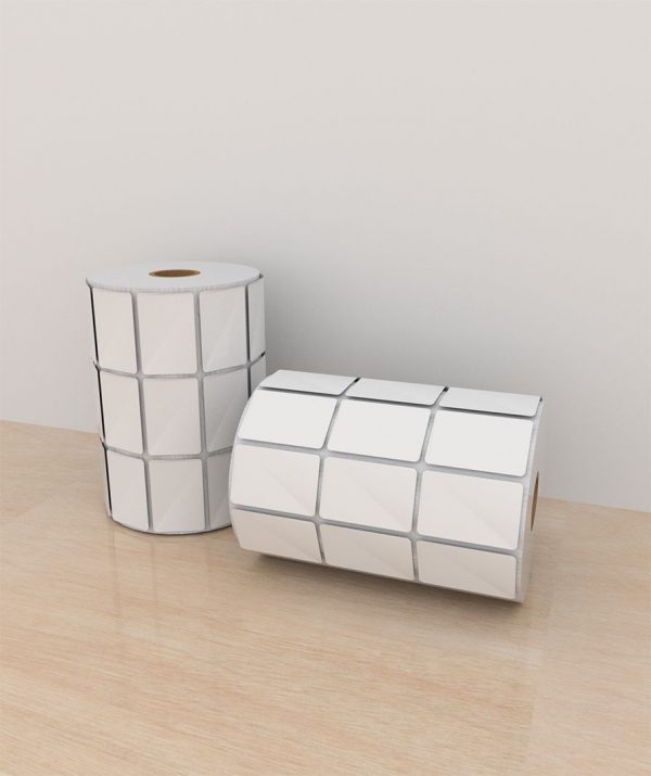 Etiquetas Poliéster 3×2 cm, 3 columna, core 1, 6000 etiquetas