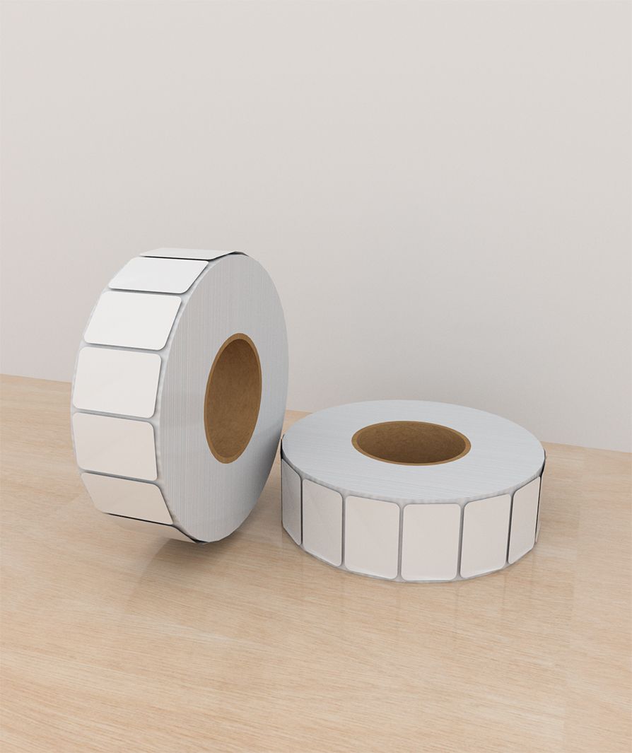 Etiquetas Poliéster 3×2 pulg, 1 columna, core 3, 2500 etiquetas