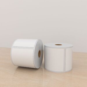 Etiquetas Poliéster 4×4 pulg, 1 columna, core 1, 500 etiquetas