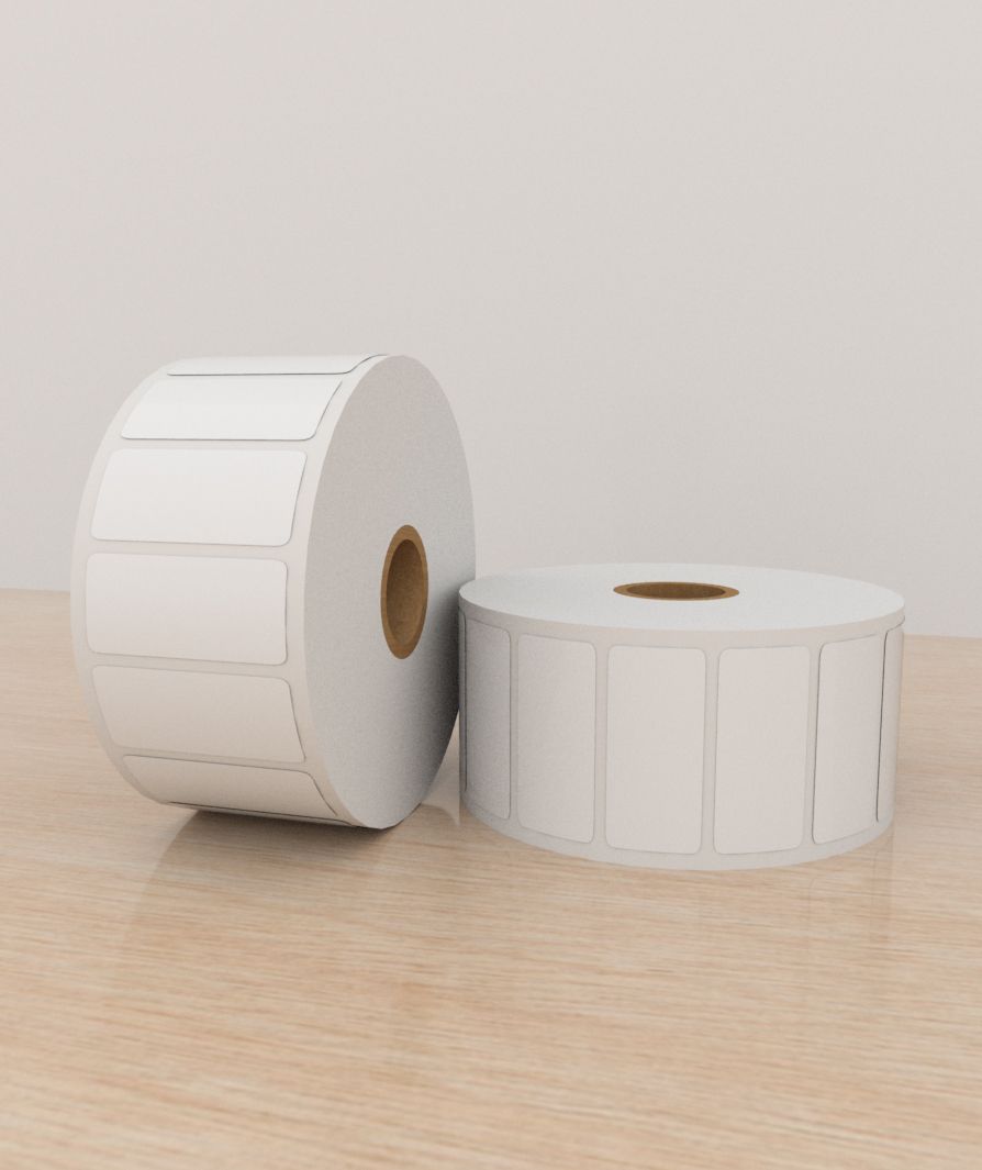 Etiquetas Poliéster 5×2,3 cm, 1 columna, core 1, 1,000 etiquetas