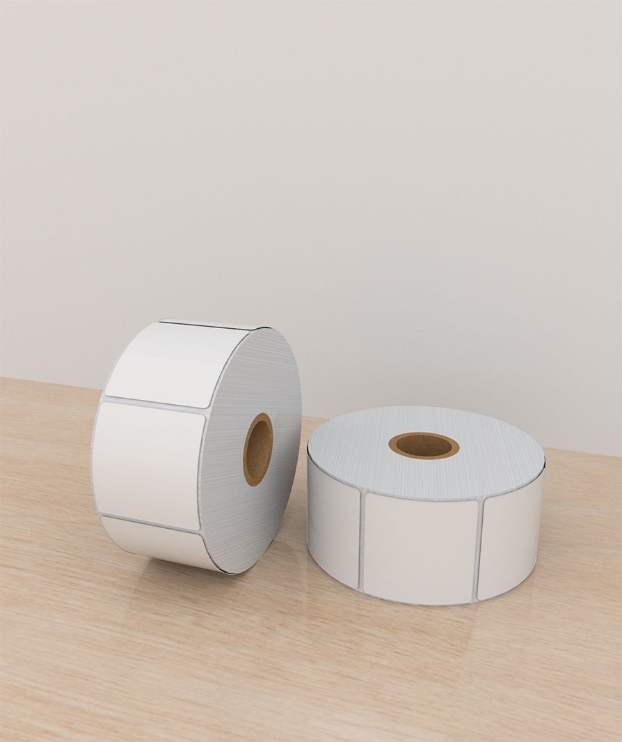 Etiquetas Térmico Directo de Papel 2×2 pulg, 1 columna, core 1, 1,000 etiquetas