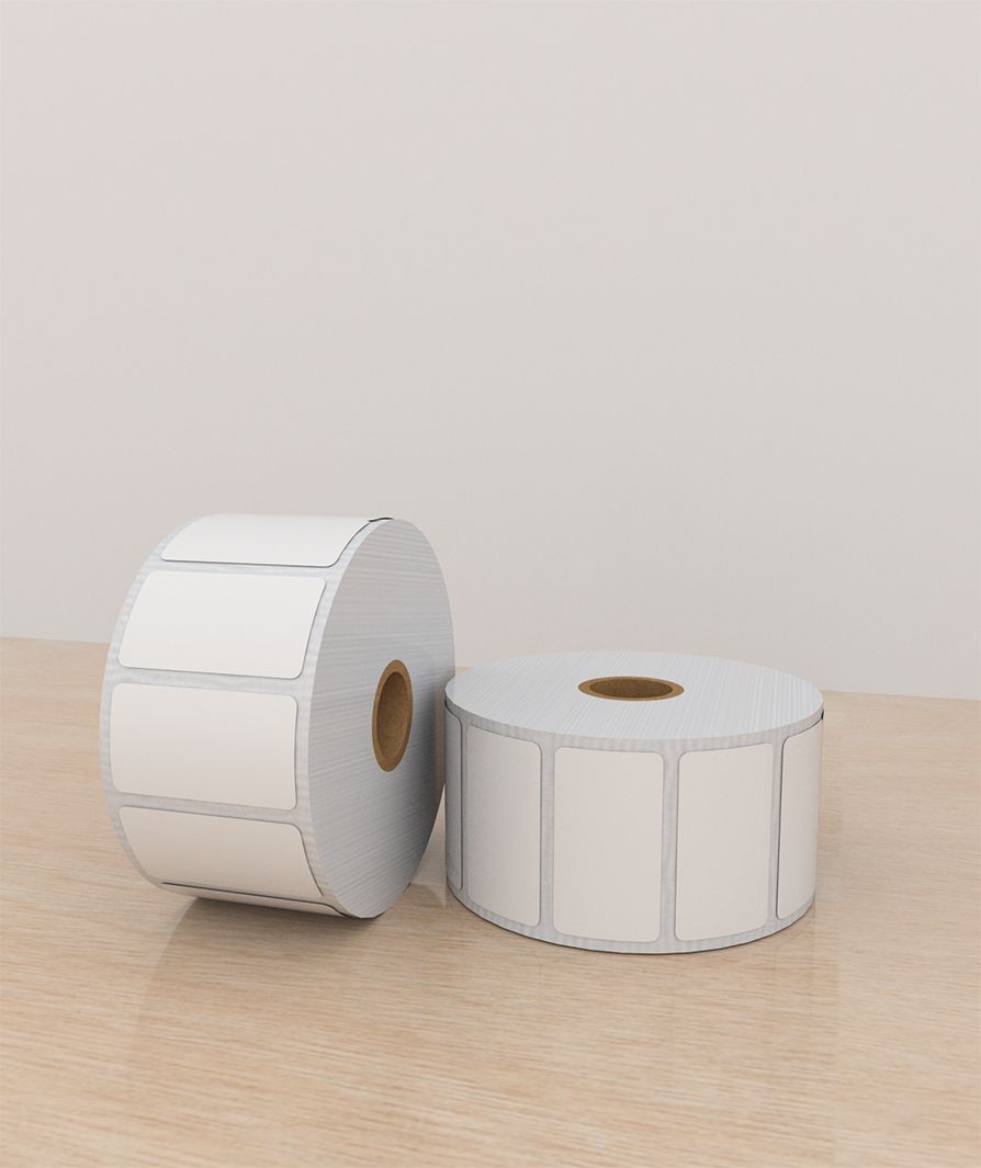 Etiquetas Térmico Directo de Papel 2.25×1.25 pulg, 1 columna, core 1, 1,500 etiquetas