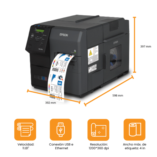 Impresora de Etiquetas EPSON COLORWORKS C7500